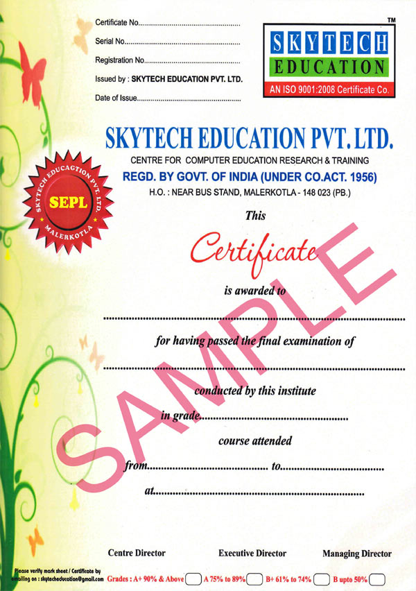 Course Certificate